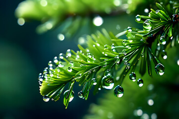 Fresh Dew Drops On Leaf HD Wallpaper, Dew Drops And Leaf Macro Photography.
