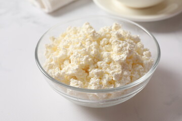 Сottage cheese in a plate 