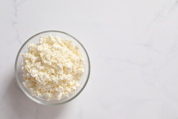 Сottage cheese in a plate 