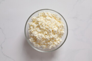 Сottage cheese in a plate 