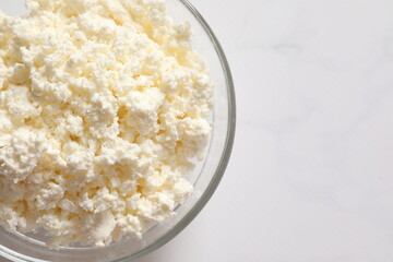 Сottage cheese in a plate 