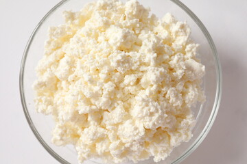 Сottage cheese in a plate 