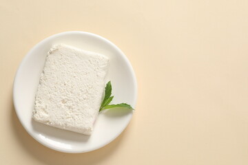 Сottage cheese in a plate 