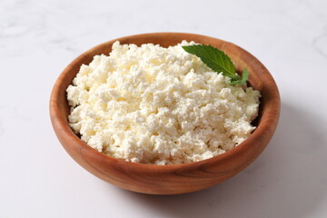 Сottage cheese in a plate 
