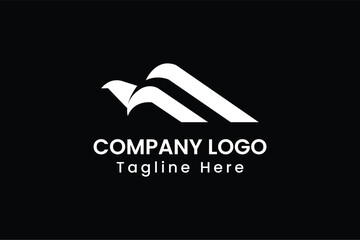 falcon logo, wings logo, bird flying logo, logomark, brandmark