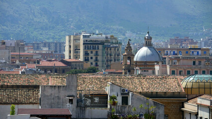 The view of Palermo from the Cathedral roof