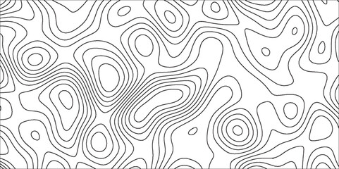 Topographic map background with geographic line map with elevation assignments.Modern design with White topographic wavy pattern design. Paper Texture Imitation of a Geographical map shades .