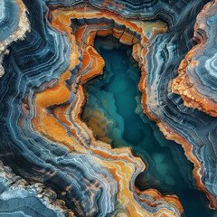 Geological Formation, Hidden layers, Journey through time and space, - obrazy, fototapety, plakaty