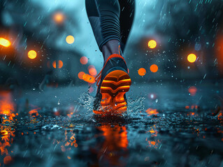Running Shoes, Energized and Sharp, Neurons firing on all cylinders - obrazy, fototapety, plakaty