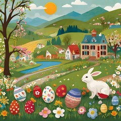 Obraz premium An iconic Easter symbols pic