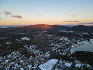 Cadillac Mountain at Sunrise, Maine, Acadia National Park
