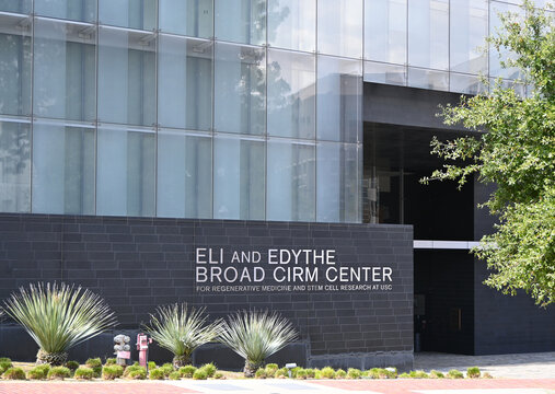 LOS ANGELES, CALIFORNIA - 19 MAR 2024: Eli and Edythe Broad Center for Regenerative Medicine, at USC.