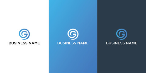 Creative modern letter G Logo design concept template