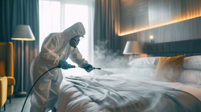 Room disinfection - Powered by Adobe