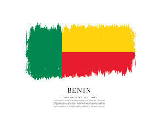 Flag of Benin vector illustration