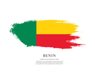 Flag of Benin vector illustration