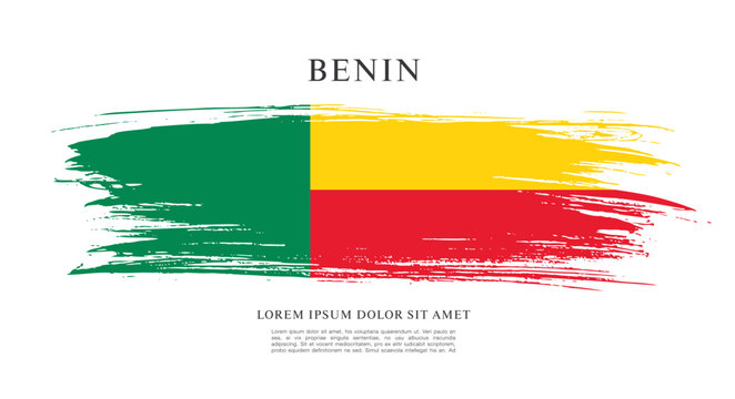 Flag of Benin vector illustration