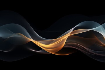 Abstract tech design with flowing lines. Digital vibrant flow background