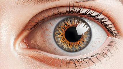Close-up of human eye. Macro shot.