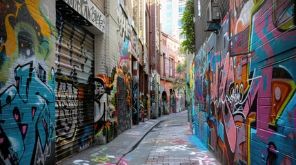 Foto op Canvas Graffiti street © Robin