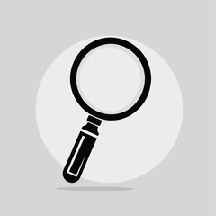 Magnifying glass icon logo clip art vector illustration