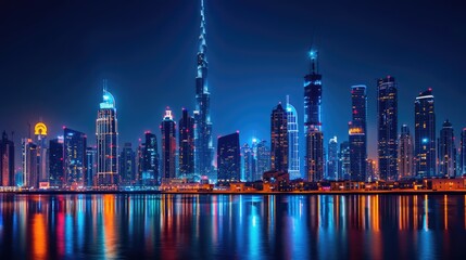 Obraz premium City skyline (reflection)