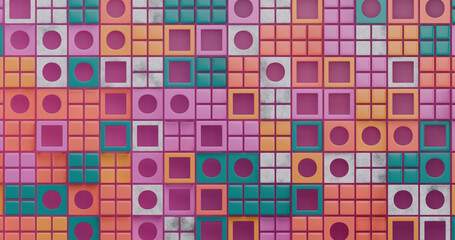 geometric shapes abstract background