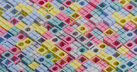 geometric shapes abstract background