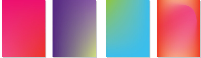 Fototapeta premium Abstract pattern texture book brochure poster cover gradient template vector set. Modern abstract covers set, minimal annual report covers design. Colorful geometric background, vector illustration,