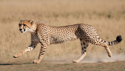 A Cheetah With Its Fur Rippling In The Wind Runni Upscaled 7