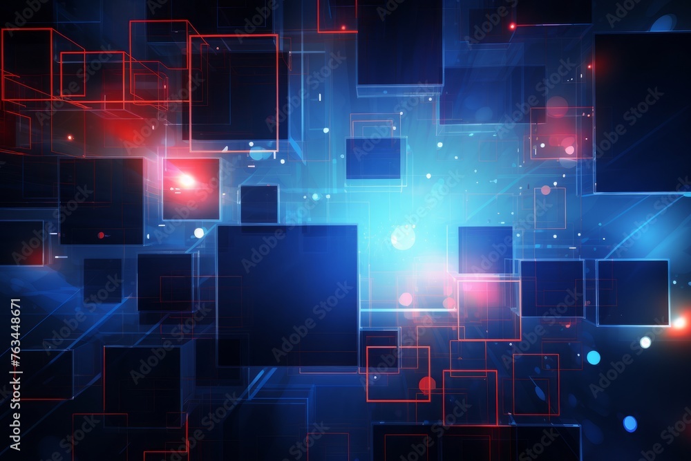 Poster abstract technology background with geometric shapes. digital cyberspace futuristic background