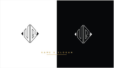 UQ, QU, U, Q, Abstract letters Logo Monogram