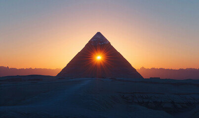 Pyramid in Sunrise