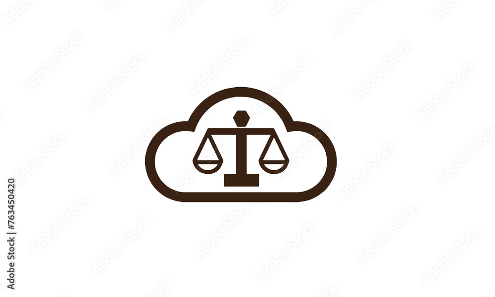 Wall mural Law Icon in trendy flat style isolated on grey background. Judge Gavel symbol for your web site design, logo, app, UI. Vector illustration