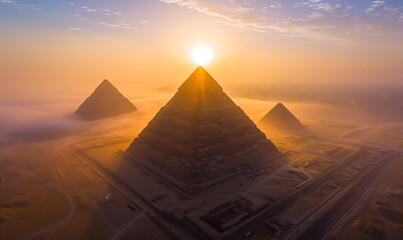 Pyramid in Sunrise