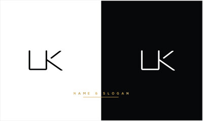 UK, KU, U, K, Abstract Letters Logo Monogram