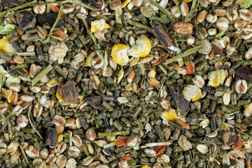 combined pet food for rodents, meat-free food