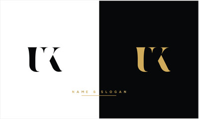 UK, KU, U, K, Abstract Letters Logo Monogram