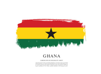 Flag of Ghana vector illustration
