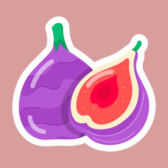 Exotic and Dry Fruits Flat Stickers