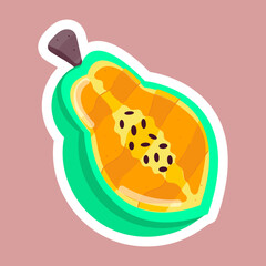  Dry Fruits Flat Stickers 
