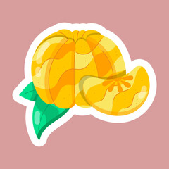 Tropical Fruits Flat Stickers