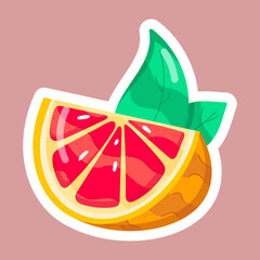 Tropical Fruits Flat Stickers