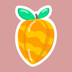 Tropical Fruits Flat Stickers