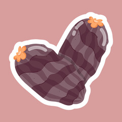  Dry Fruits Flat Stickers 
