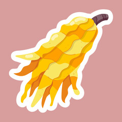 Tropical Fruits Flat Stickers