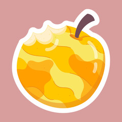 Tropical Fruits Flat Stickers