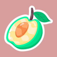  Dry Fruits Flat Stickers 
