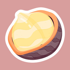 Tropical Food Flat Stickers 
