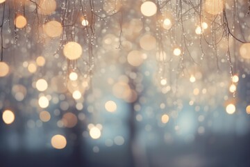 Soft and glowing bokeh lights adding a magical and ethereal touch to Christmas.